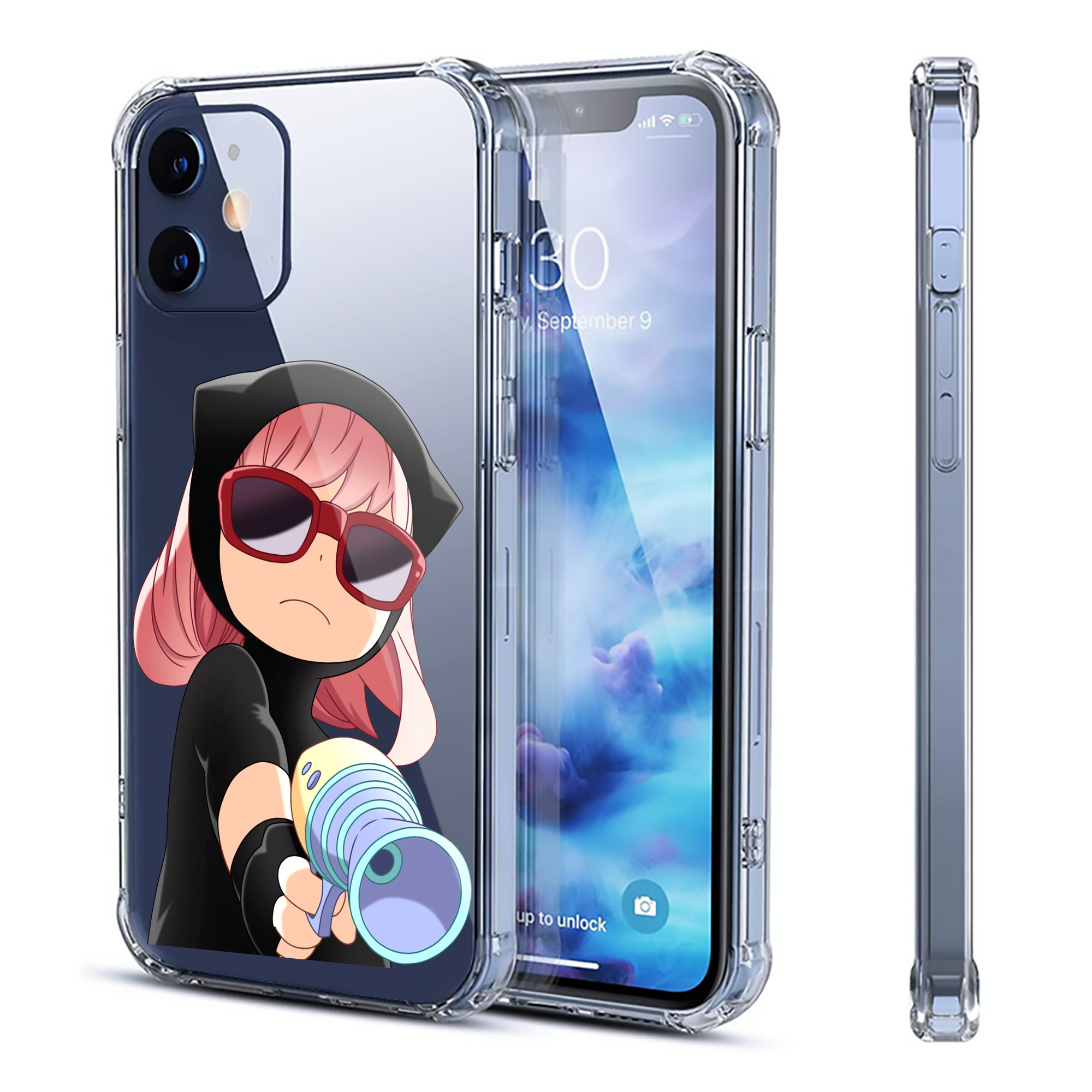 （画像用） SPY×FAMILY间谍家家酒 【iPhone 12シリーズ対応】透明スマホケース（クリアソフトケース）